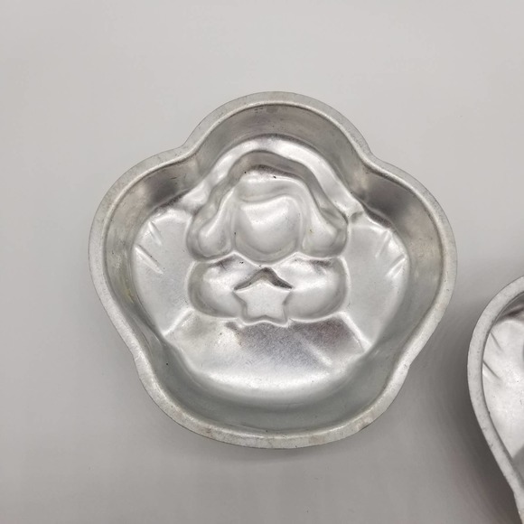 Lot of 2 Small Angel Cake Pans Baking Mini - Picture 3 of 4